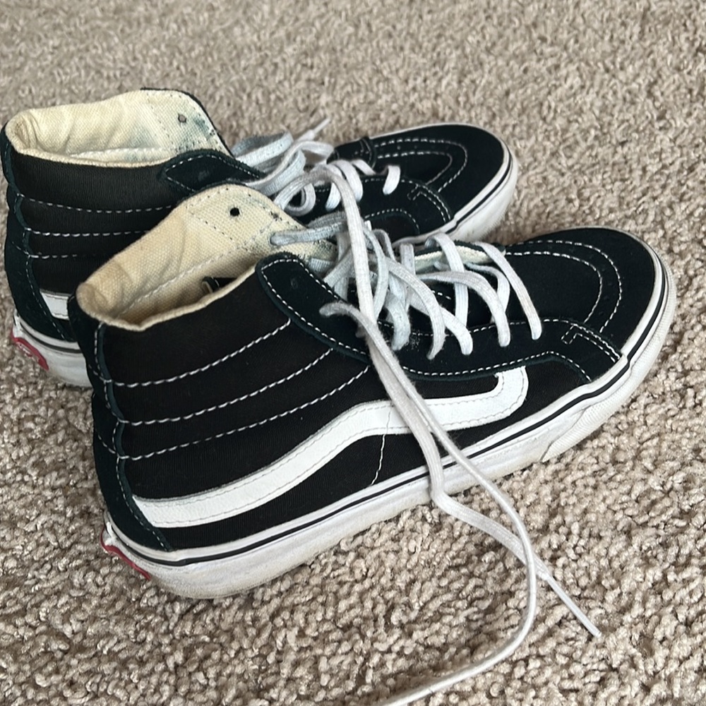 Gently worn high rise vans men or women!